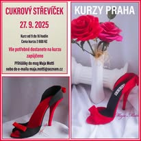 Cukrový střevíček - dekorace na dorty