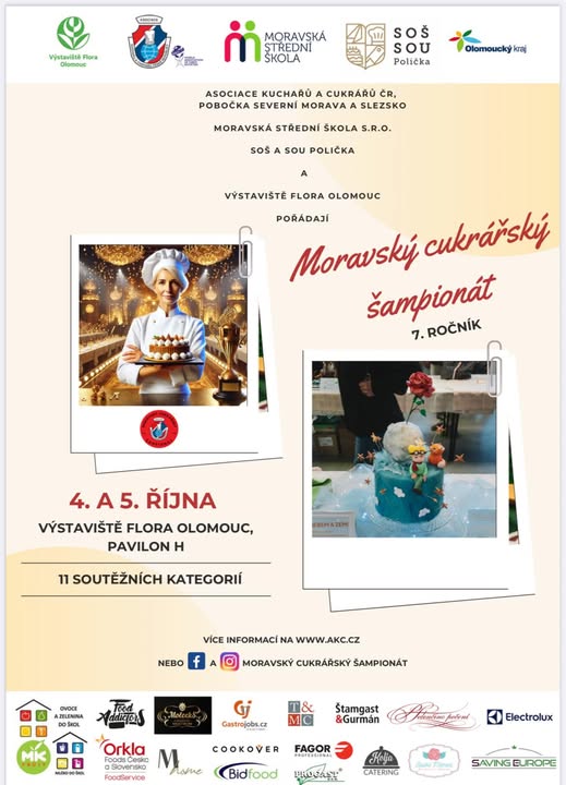Moravský cukrářský šampionát 2025 v Olomouci