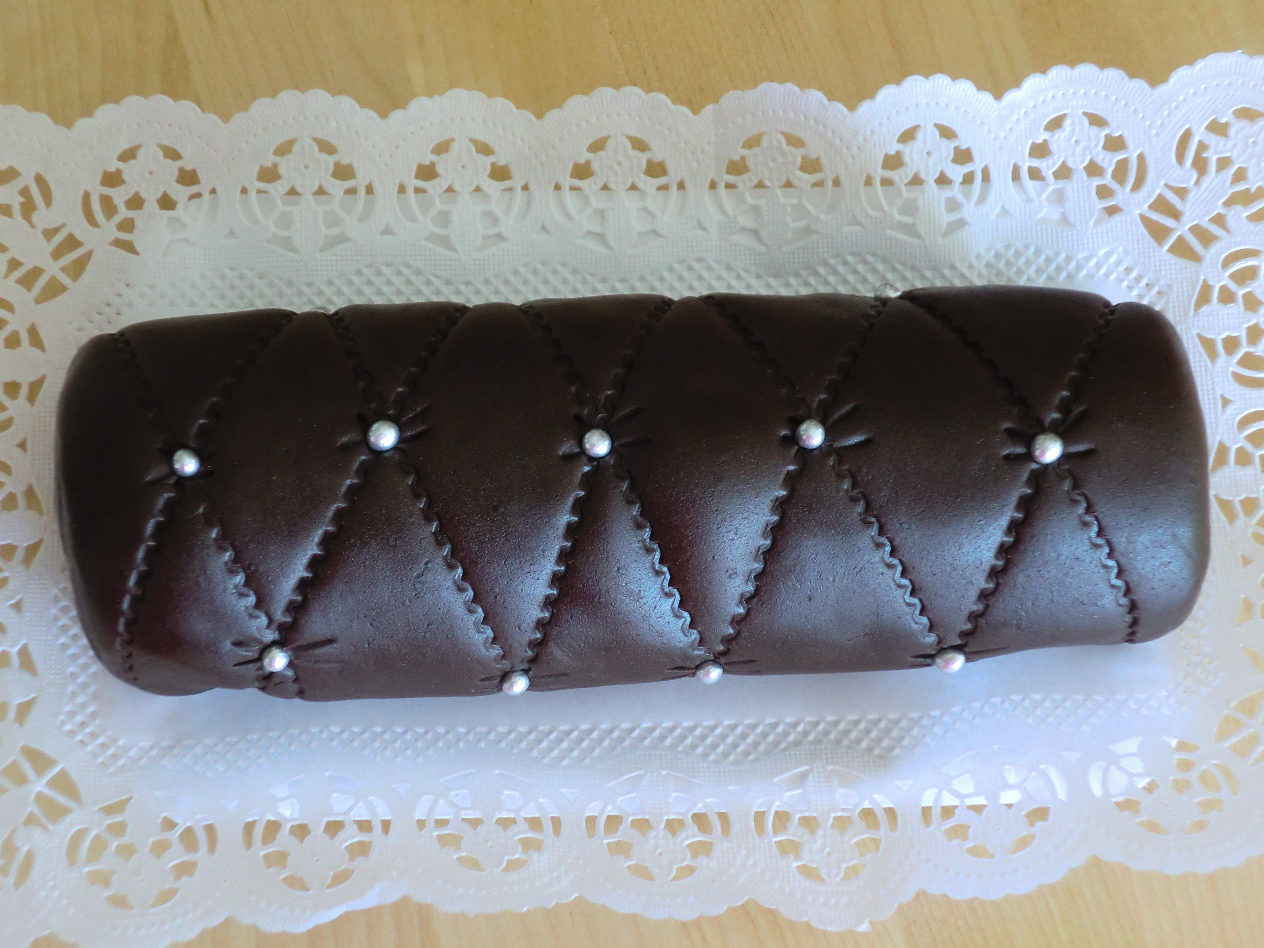 red velvet s mascarpone, potah belgická čokoláda