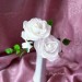 růže z jedlého papíru bílá